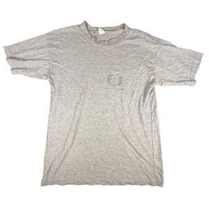 Vintage John Deere T Shirt Mens Small Gray Graphic Short Sleeve Farm Tractor Tee